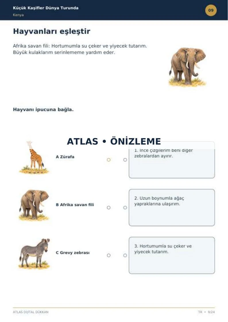 Kenya Activity Book · Turkish · limited preview