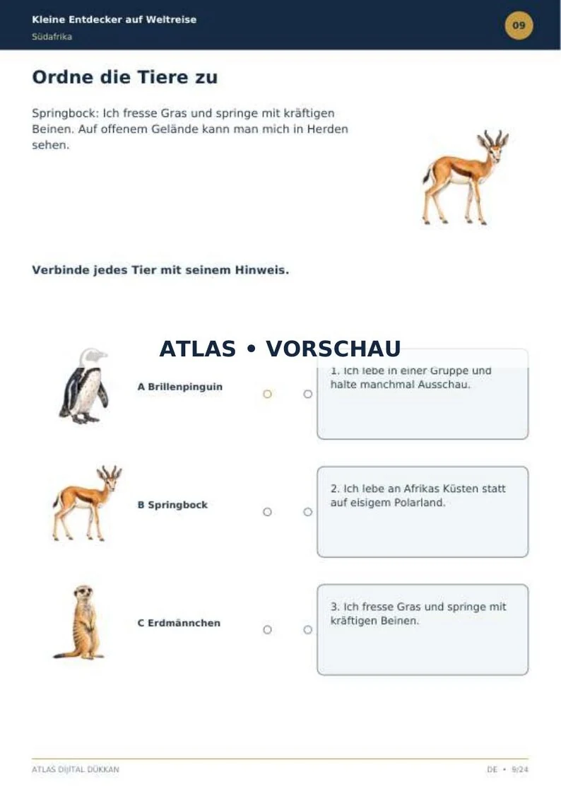 South Africa Activity Book · German · limited preview