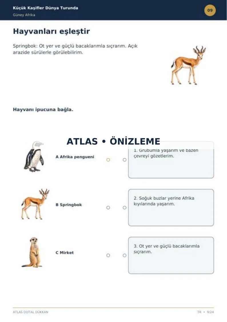 South Africa Activity Book · Turkish · limited preview
