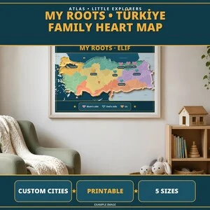 My Roots: Personalised Türkiye Map · German listing