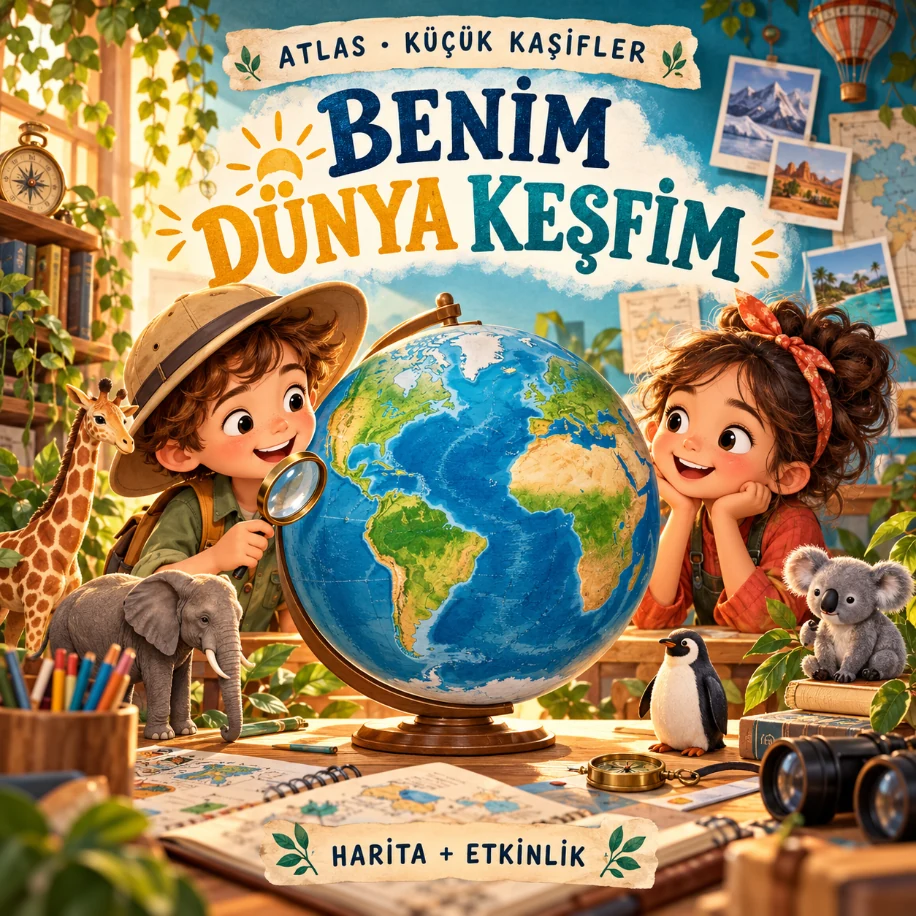 Kids World Geography: English & Turkish